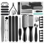 26 In 1 Professional Pedicure Tools Set Stainless Steel Foot Care Kit Foot Rasp Dead Skin Remover Pedicure Kit For Men Women Travel 0.62lb