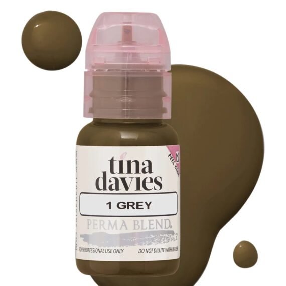 Tina Davies Ink Brow Pigments Grey Unleash Your Creativity With High-Quality, Bold Pigments For Stunning Brows 15Ml