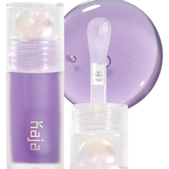 Juicy Glass Lip Oil - Grape Glowtini - Clear Tint Gloss Plumper - Hydrating Lightweight Shine with Vitamin Tree Fruit Oil, Vegan Cruelty-Free 4ml