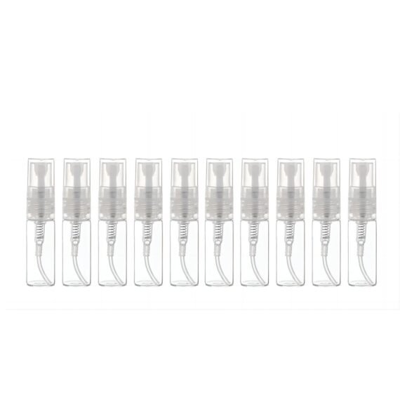 10-Piece Glass Spray Bottle Clear