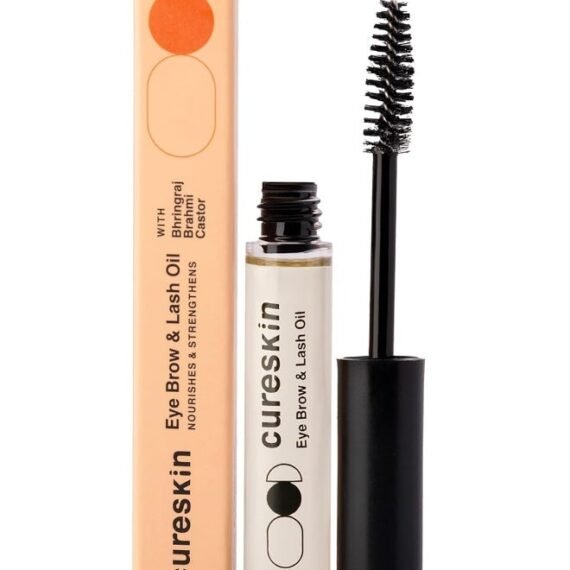 Cureskin Eye Brow & Lash Oil | Nourishes and Strengthens (7 ml) | Eyelash Growth Serum | Lash Serum for Eyelash Growth