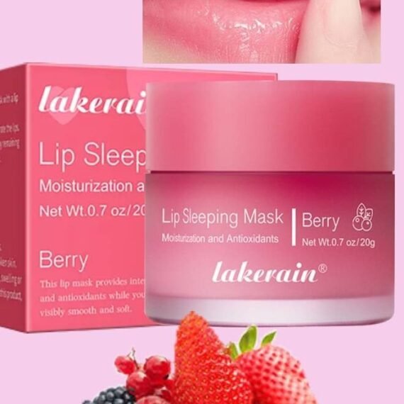 Lip Sleeping Mask Lip Plumper Oil Tinted Lip Balm Overnight Lip Mask Moisture and Collagen Booster Lip Mask Day and Night Repair Lip Balm for Improves Dryness and Cracked Lip Scrubs Berry 02