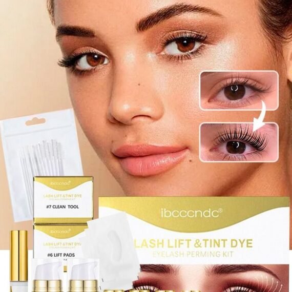 Lash Lift and Tint Dye Eyelash Perming Kit Upgraded Lash Lift Kit Professional Semi Permanent Eyelash Kit with Black and Brown Color Lasting 6 Weeks Ideal for Salon and Home Use