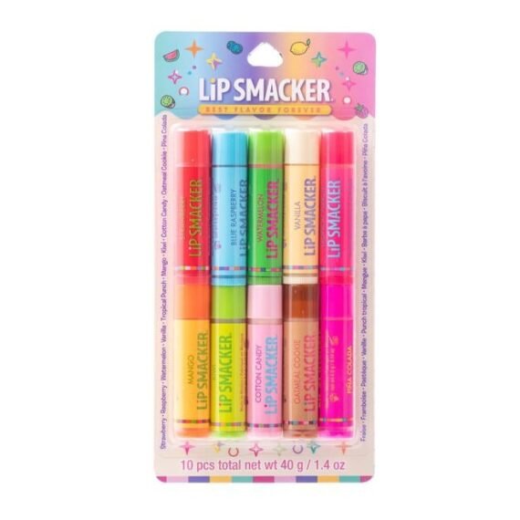 Original & Best Party Pack - 10 Moisturizing Lip Balms, Classic Flavors, Hydrating & Protecting - Cruelty-Free- Oatmeal Cookie