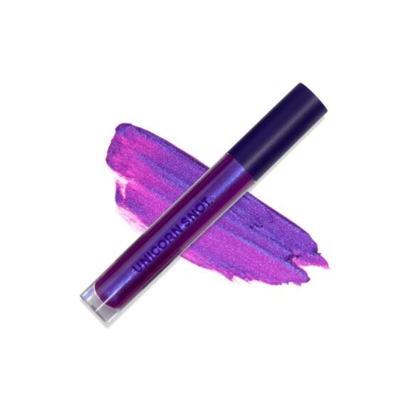 UNICORN SNOT Liquid Metal Lip Paint | Intense Pigment, Non-drying, Metallic Lip Color Makeup for Holiday, Stocking Stuffers, Christmas Gift | Vegan & Cruelty-free Lip Makeup - BOOM (Atomic Purple)