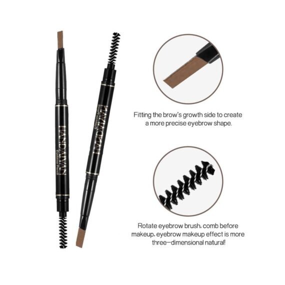 Painted Natural Double Eyebrow Pen 04#  Light Brown