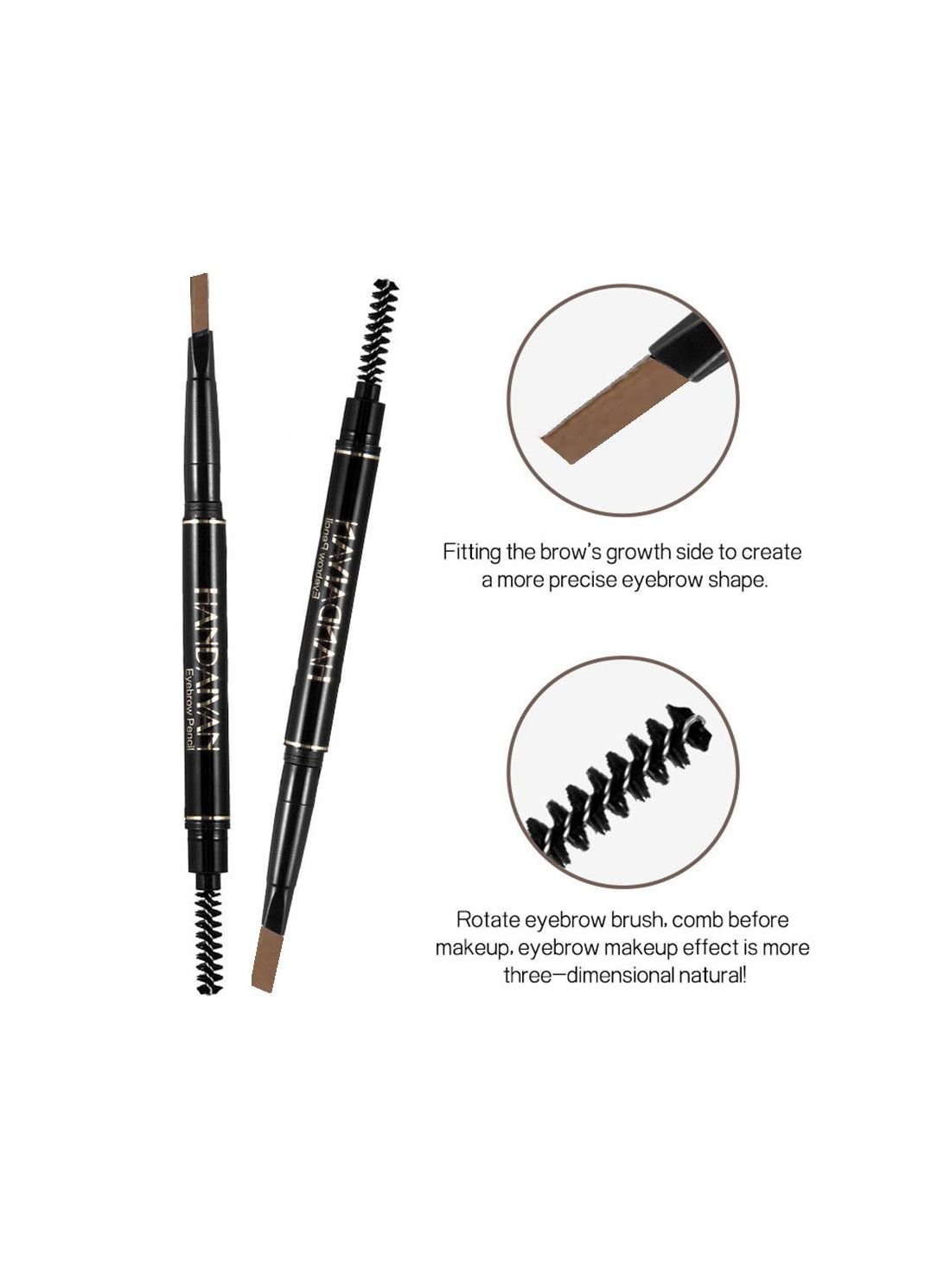 Painted Natural Double Eyebrow Pen 04# Light Brown