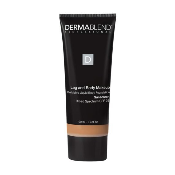 Dermablend Leg and Body Makeup Foundation with SPF 25, 40N Medium Natural, 3.4 Fl. Oz.