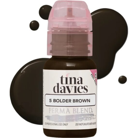 Tina Davies Ink Brow Pigments Bolder Brown Unleash Your Creativity With High-Quality, Bold Pigments For Stunning Brows 15Ml