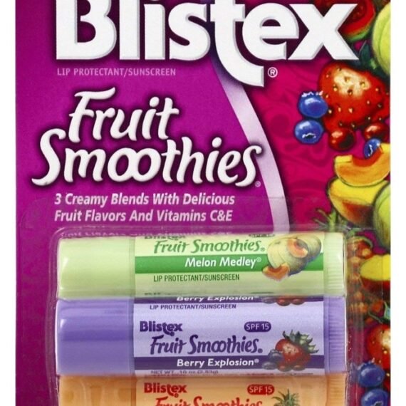 Fruit Smoothies Lip Protectant Assorted, 3 ct (Packaging May Vary)