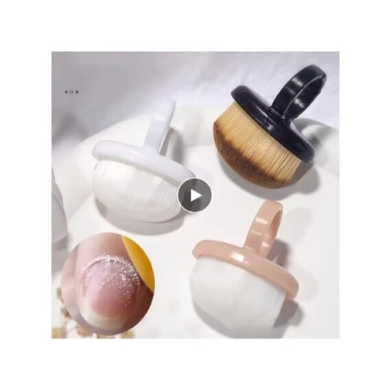 Nail Ring Dust Brush Remove Nail Dust Acrylic UV Gel Polish Powder Cleaning Tool Adjustable Makeup Brushes Manicure Accessories