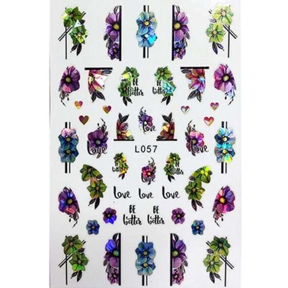 3D Design Stickers For Nails Art Decoration L057