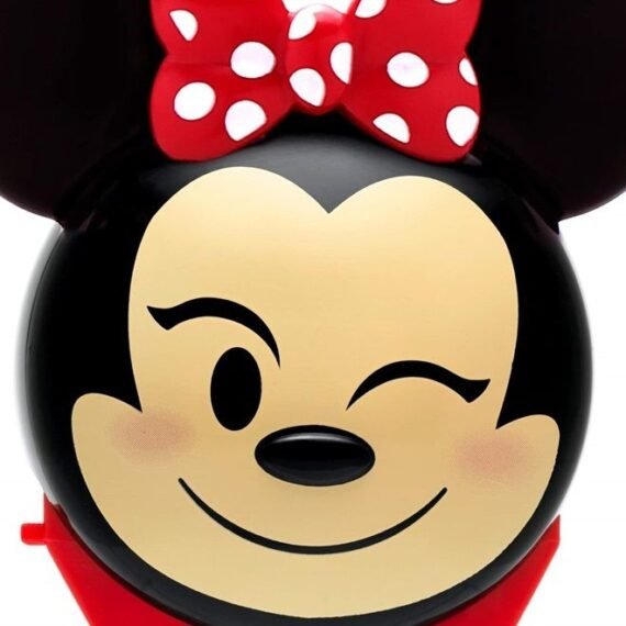 Disney Minnie Mouse Emoji Lip Balm, Strawberry Lemonade Flavored, Clear, For Kids