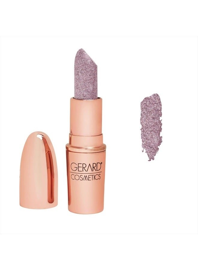 Glitter Lipstick - Highly Pigmented Formula Gives Metallic Finish - Glides Smoothly - Comfortable and Long-Lasting - Wear Alone or Layered Over Another Hue - DM Me - 0.14 oz