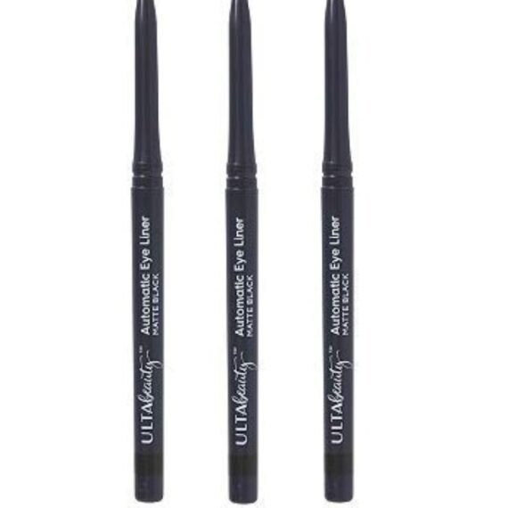 Ulta Beauty 3 Pack Automatic Eyeliner. Matte Black . Size 0.01 oz.