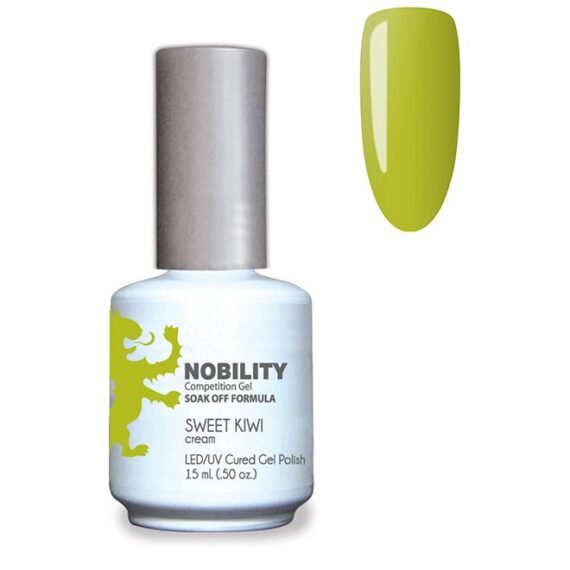 Gel Nail Polish 15 ml, Long Lasting, Chip Resistant, Requires Drying Under UV Led Lamp Sweet Kiwi Nbgp83