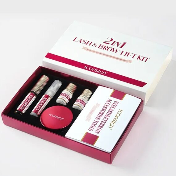 Iconsign 2 in 1 Eyelash and Eyebrow Lifting Permint Kit with all Necessary Tools and Nourish Lotion