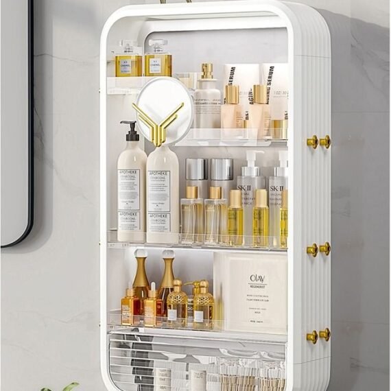4 Tire Wall Makeup Cosmetic Storage Box