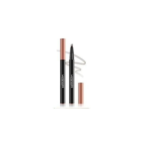 Tri-Color Four-Prong Eyebrow Pencil: Long-Lasting, Smudge-Proof, and Natural(brown #02)