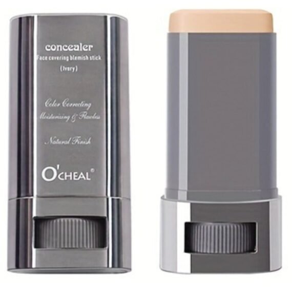 Concealer Face Covering Blemish Stick Natural Medium Coverage Concealer Durable Long lasting Moisturizing Lightweight Non Greasy Face Covering Blemish Concealer Ivory 30g