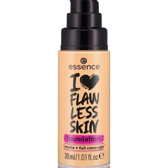 I Love Flawless Skin Foundation | 60 Dark Ivory | High Coverage Matte Finish | Long Lasting | SPF 20 Protection | Liquid Foundation for Deep Skin Tone | 30ml Dark Ivory 60