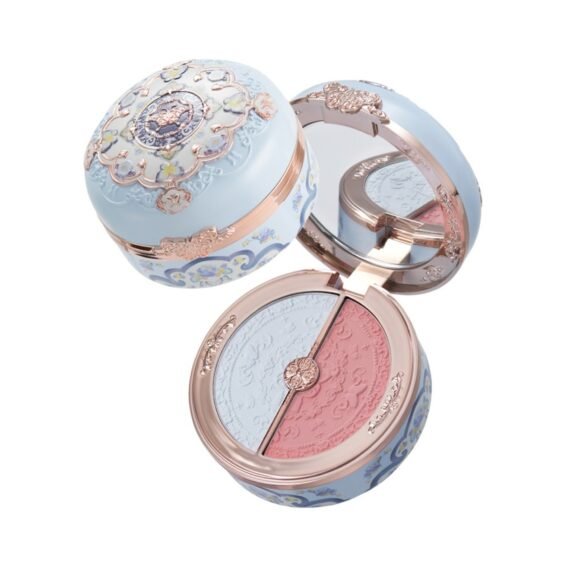 Butterfly Cloud Collar Rouge Box Highlighting & Blush Duo Powder Natural Finish 2-in-1 Highlighter And Blusher-02 Seaborne Moon
