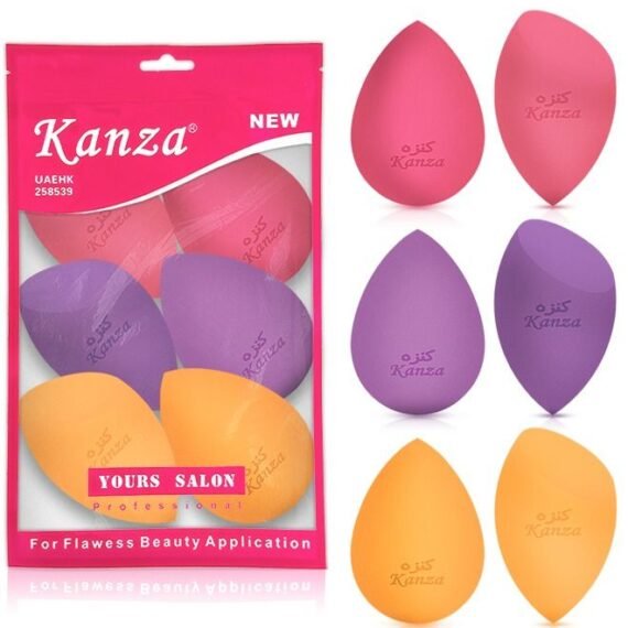 6 Pcs Makeup Sponge Set Beauty Blender Cosmetic Makeup Puff for Face Velour Puff Set for Loose Powder Mineral Powder Applicator Foundation Makeup Tool Set