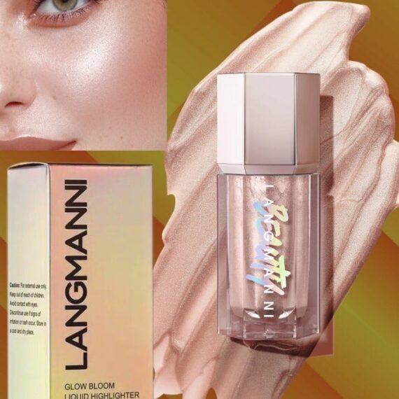 Glow Bloom Liquid Highlighter Makeup Candlelit Glow Bloom Highlighter Shimmer Glitter Illuminating Cheek High Gloss Finish Face Highlighter Moisturizing Glitter Liquid Highlighter 02