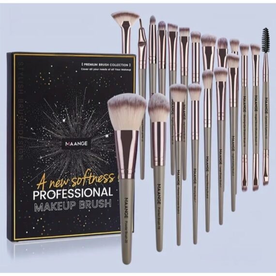 20 Pcs Makeup Brush Set, Premium Synthetic Powder Concealers Eye Shadow Eyeliner Makeup Brush, Foundation, Blush, Eyeshadow, Portable, Powder Brush, Makeup Tools