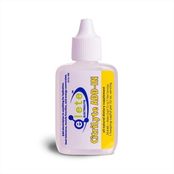 elete CitriLyte Electrolyte Add-in Hydration Drops | Sodium, Magnesium, Potassium & Trace Minerals | Slight Lemon Flavor | Cramp Relief | Transform Any Drink into a Sports Drink, 24.6 mL