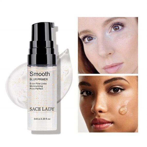 3Pcs Face Makeup Primer Set, Big Pores Minimizer Perfect Cover, Matte Blur Pore Eraser Filler, Smooth Fine Lines Wrikles, Makeup Base Foundation Primer Gold Foil Infused (6ml/0.2Fl Oz,Pack of 3)