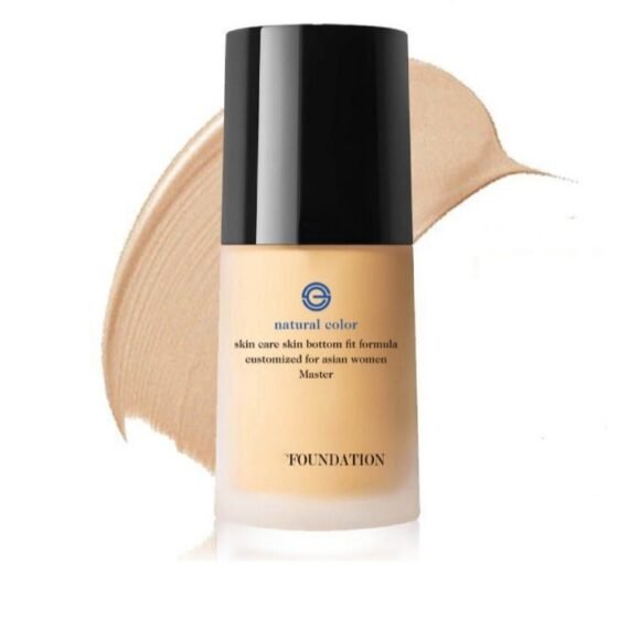 Full Coverage Liquid Foundation, Smoothing Makeup Base Concealer Foundation, Matte Wear Concealer Sun Block Cream, Minimizes Pores, Hides Wrinkles - Advanced Real Moisture Foundation(Natural white)