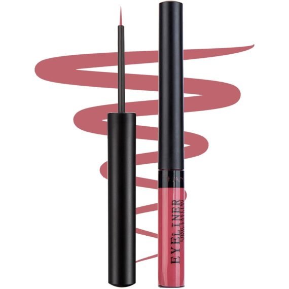 DekRion Liquid Eyeliner, Matte Colored Eyeliners, Rust-Red Eyeliner, White Black Brown Green Purple Waterproof High-pigmented Colorful Eyeliners Eye Makeup (04#Rust-Red)