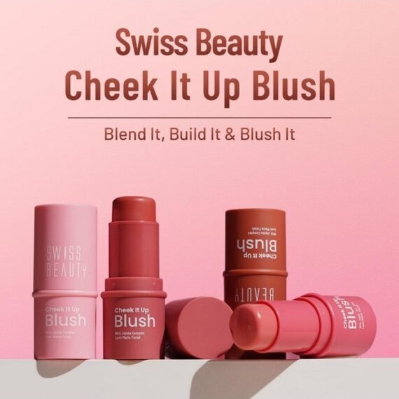 Cheek It Up Blush For Cheeks|Lumi-Matte Finish | Lightweight | Easily Blendable | With Jojoba Oil | Shade- Showstopper, 8G