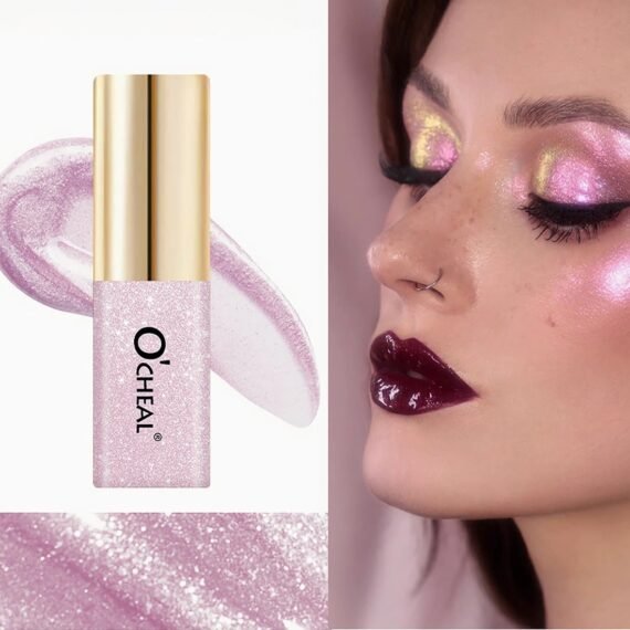 Liquid Glitter Eyeshadow, Glitter And Glow Liquid Eye Shadow, Highly Pigmented, Glittery Finish, Long-Wearing, Transfer Proof - 07 Romantic - 3.5g