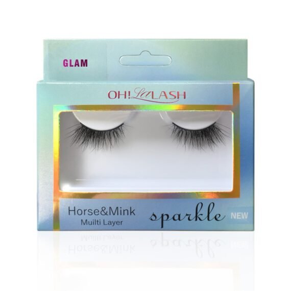 Mixed layers and criss-crossed 3D real hair lashes