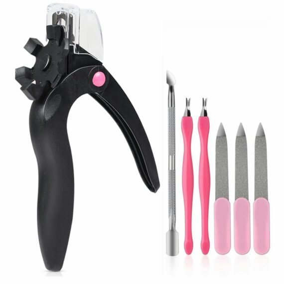 Adjustable Acrylic Nail Clipper, Stainless Steel Nail Tip Cutter with Recycling Function, Toe Nail Clippers Tool for Nail Art, Artificial Fake Nail Trimmer for Manicure Project Tools