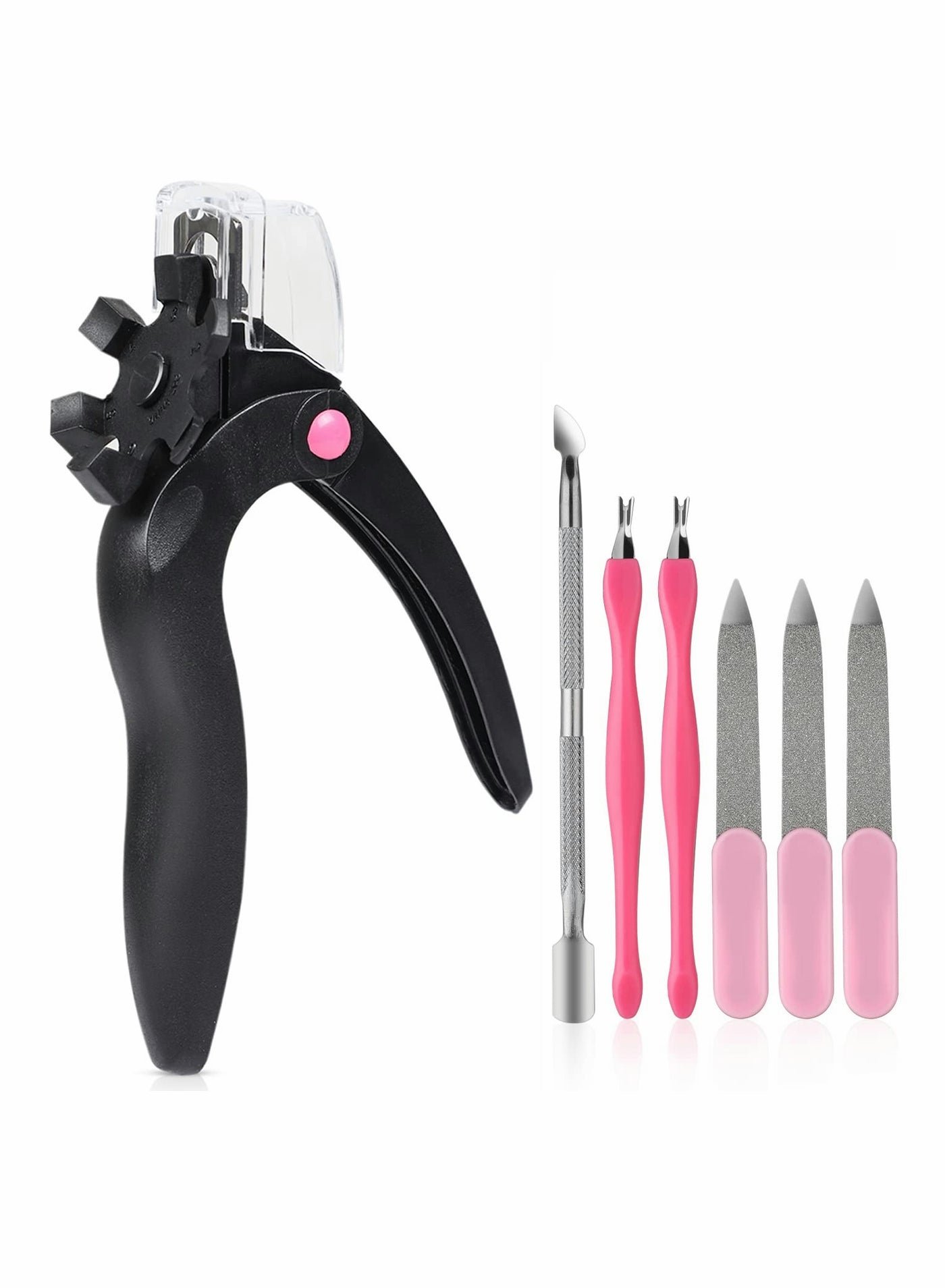 Adjustable Acrylic Nail Clipper, Stainless Steel Nail Tip Cutter with Recycling Function, Toe Nail Clippers Tool for Nail Art, Artificial Fake Nail Trimmer for Manicure Project Tools