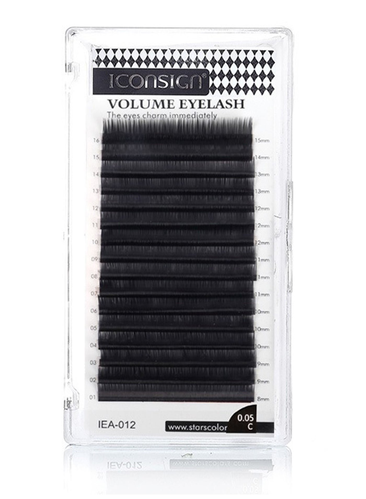 Korean Mix Length 0.05 mm Thick Individual Eyelash Extensions Made of Premium Mink Silk