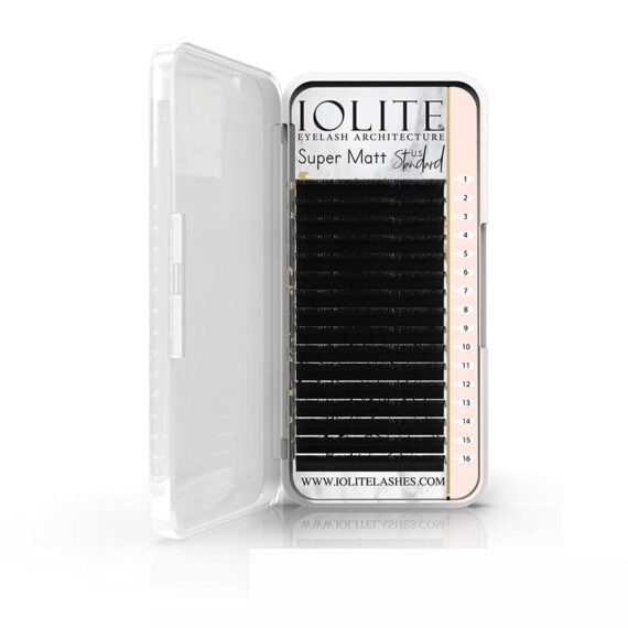 Super Matte Eyelash Extensions – Ultra-Black, Soft & Lightweight for Salon-Quality Volume D Curl 0.10 Thickness Eyelashes Lashes ISMD10T - 13 MM