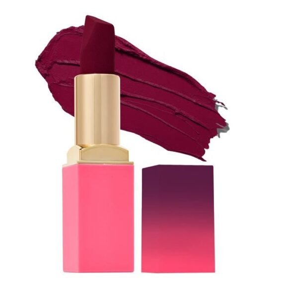 Reds & Berries Velvety Matte Lipsticks The Deep Reds Rude Girl - Dark Red, Soft-Matte Lipstick, Hydrating, Highly Pigmented, Creamy, Smooth, and Long-Lasting