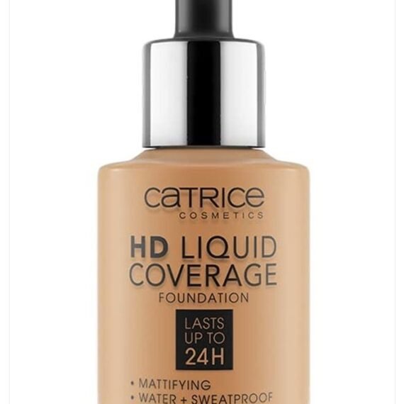 HD Liquid Coverage Foundation | High & Natural Coverage | Vegan & Cruelty Free (048 | Desert Beige)