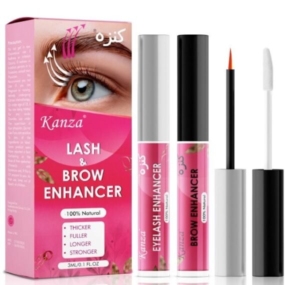 2 in 1 Eyelash & Eyebrow Enhancer Set Most Powerful Lash Serum & Brow Growth Serum Enhancing Serum to Help Lengthen Thicken and Darken Non-irritating and Safe for All Skin Types