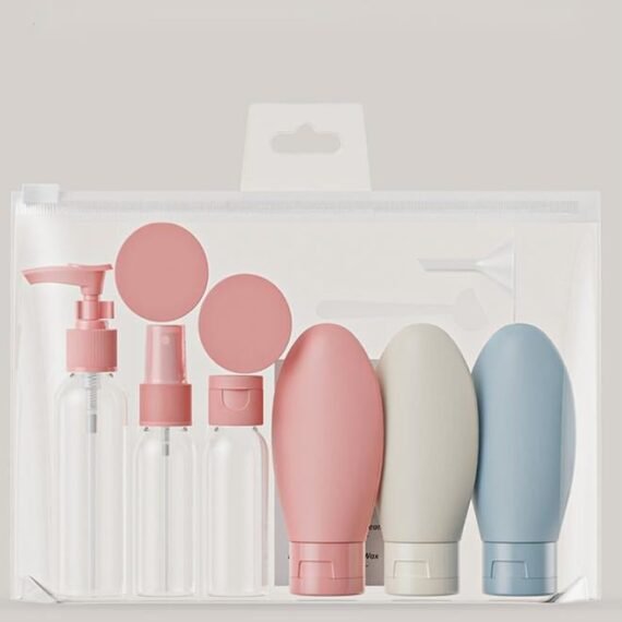 Toiletries Travel Bottles, 11-Piece Travel Containers, Travel Accessories Cosmetic Dispensing Bottles, Travel Set Spray Bottle Lotion Cream Bottle Shampoo Shower Gel Small Empty Bottle