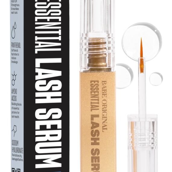 Babe Original Lash Serum - Fuller & Longer Looking Eyelashes, Lash Enhancing Serum, for Natural Lashes and Lash Extensions, 1mL, Starter Supply