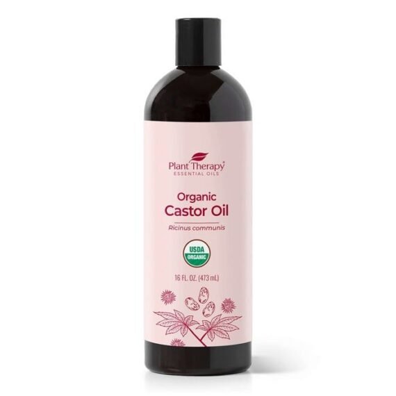 Organic Castor Oil 16oz - 100% Pure & Natural Grade for Nourishing Hair and Skin Treatment - Cold Pressed - USDA Certified - Hexane Free - Stimulates Hair Growth, Treats Dry Skin