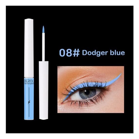 Liquid Eyeliner Long Lasting Waterproof Professional Neon Makeup Colorful Eyeliners Set Sweat Smudge Proof Women Tool Kit,Soft,Smooth,Natural,Hyper Easy Suitable For Clubs, Stages, Parties