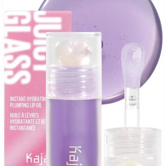 Juicy Glass Lip Plumping Oil | Hydrating, Feel Plumped and Lightweight with Vitamin Tree Fruit Oil for Glass Skin Look | 04 Grape Glowtini | Vegan, Cruelty-Free