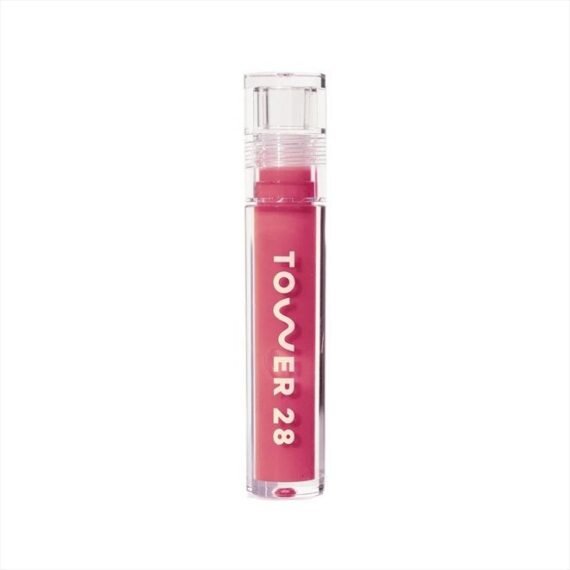 ShineOn Milky Lip Jelly, COCONUT | Non-Sticky, Vegan Lip Gloss in Milky Rosy Pink | Apricot and Raspberry Seed Oil | Moisturizing, Clean, Cruelty Free