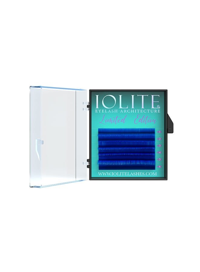 Colored Classic Lashes Eyelashes Ombre Dark Blue C Curl 7T Mix 2 , Idbc7T